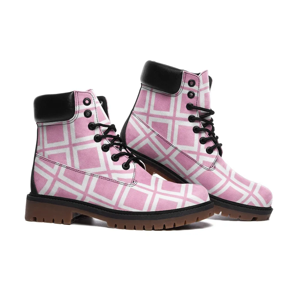 Window Pane Casual Leather Lightweight boots TB