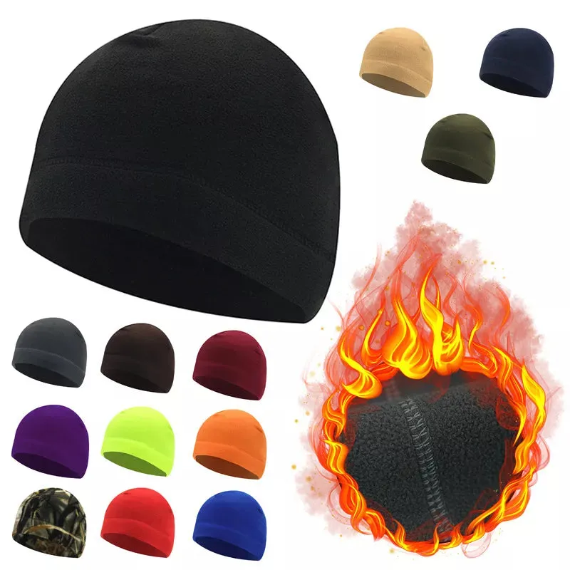 Windproof Fleece Sports Beanies Hat Fishing Cycling Hunting Military Tactical Men Women Warm Outdoor Winter Camping Hiking Caps