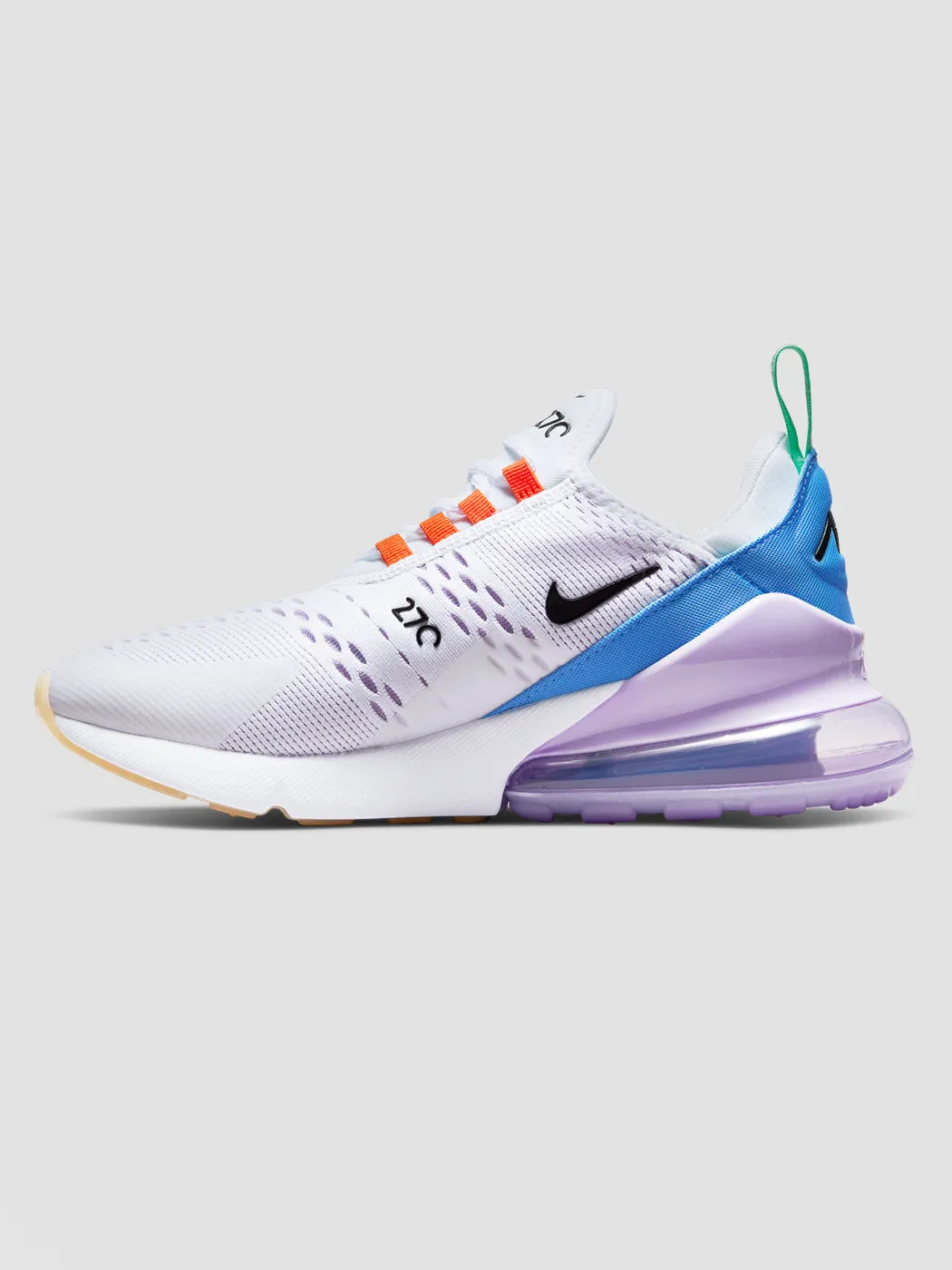 WMNS AIR MAX 270 - White/Black-Safety Orange-Green Glow