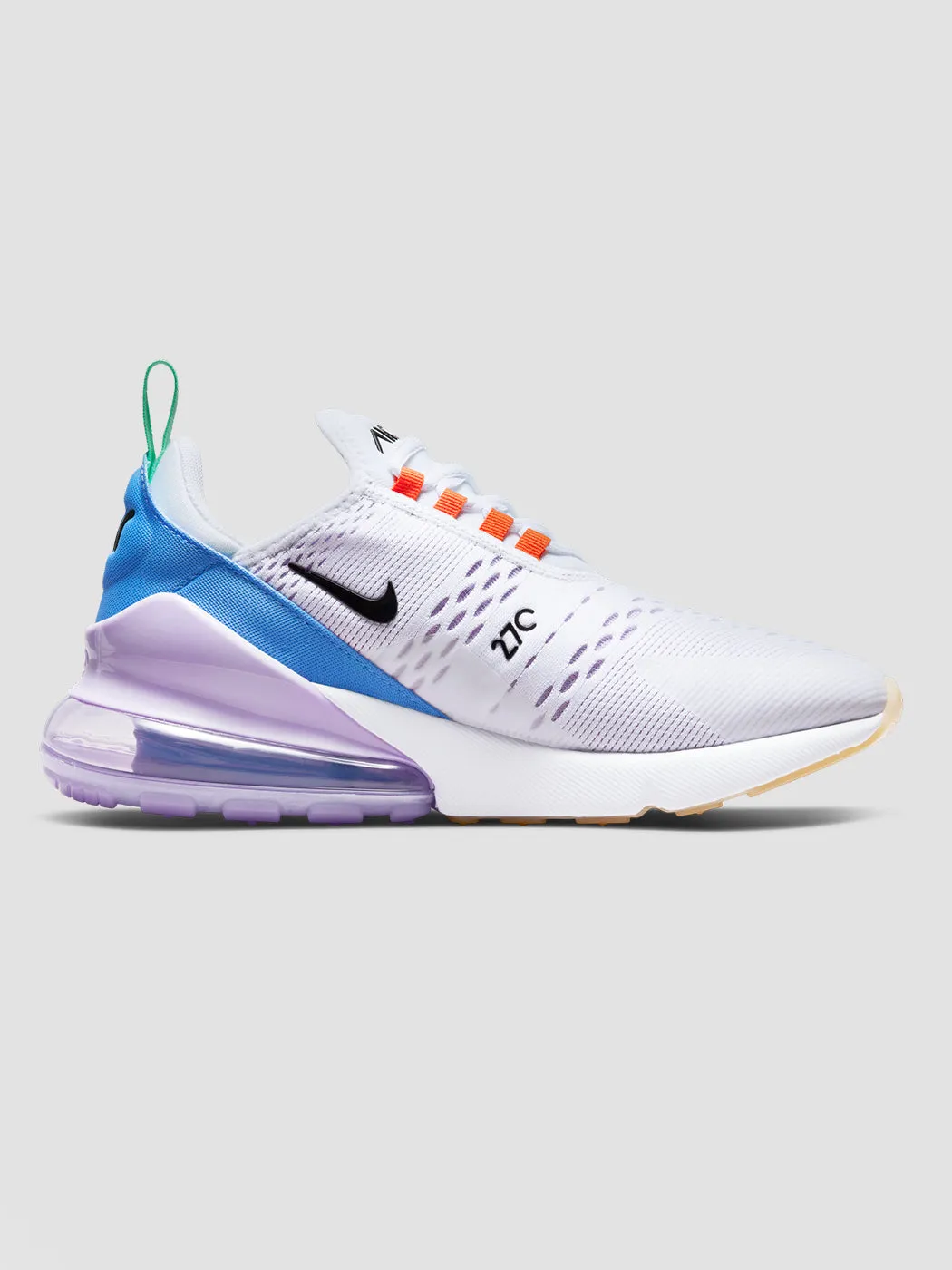 WMNS AIR MAX 270 - White/Black-Safety Orange-Green Glow