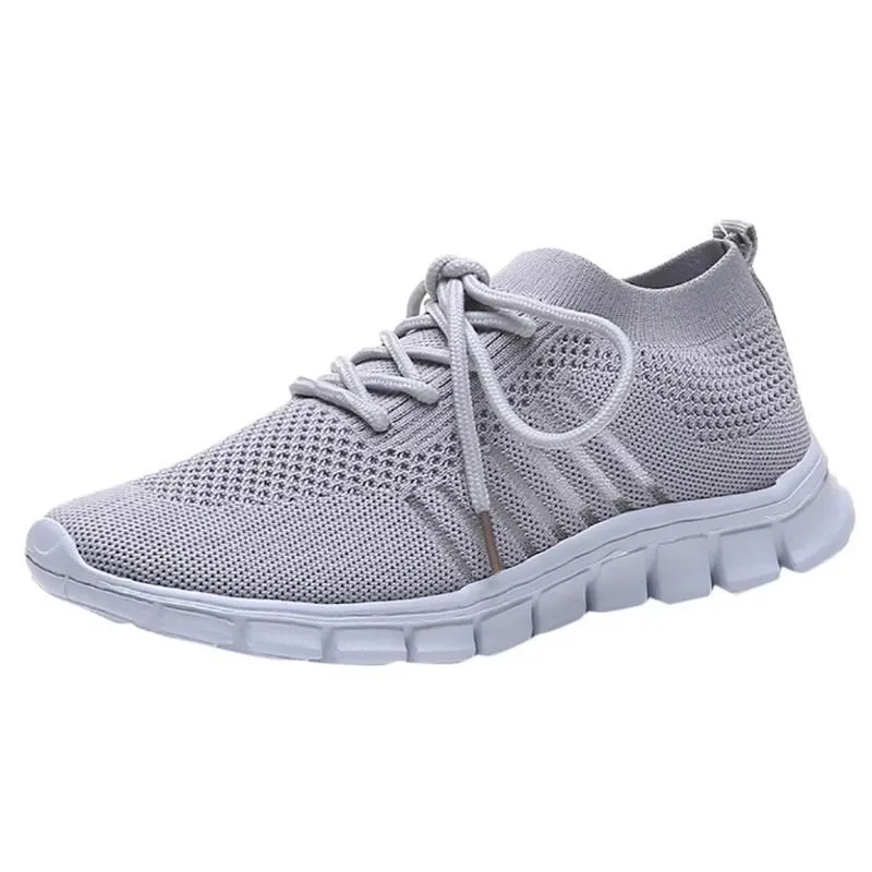 Women Walking Mesh Lace Up Casual Breathable Sneakers