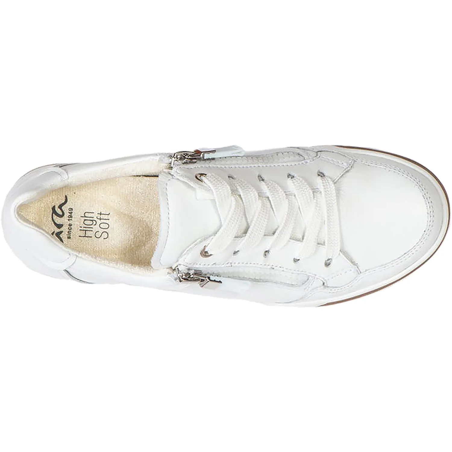 Women's Ara Rei Low II White Leather