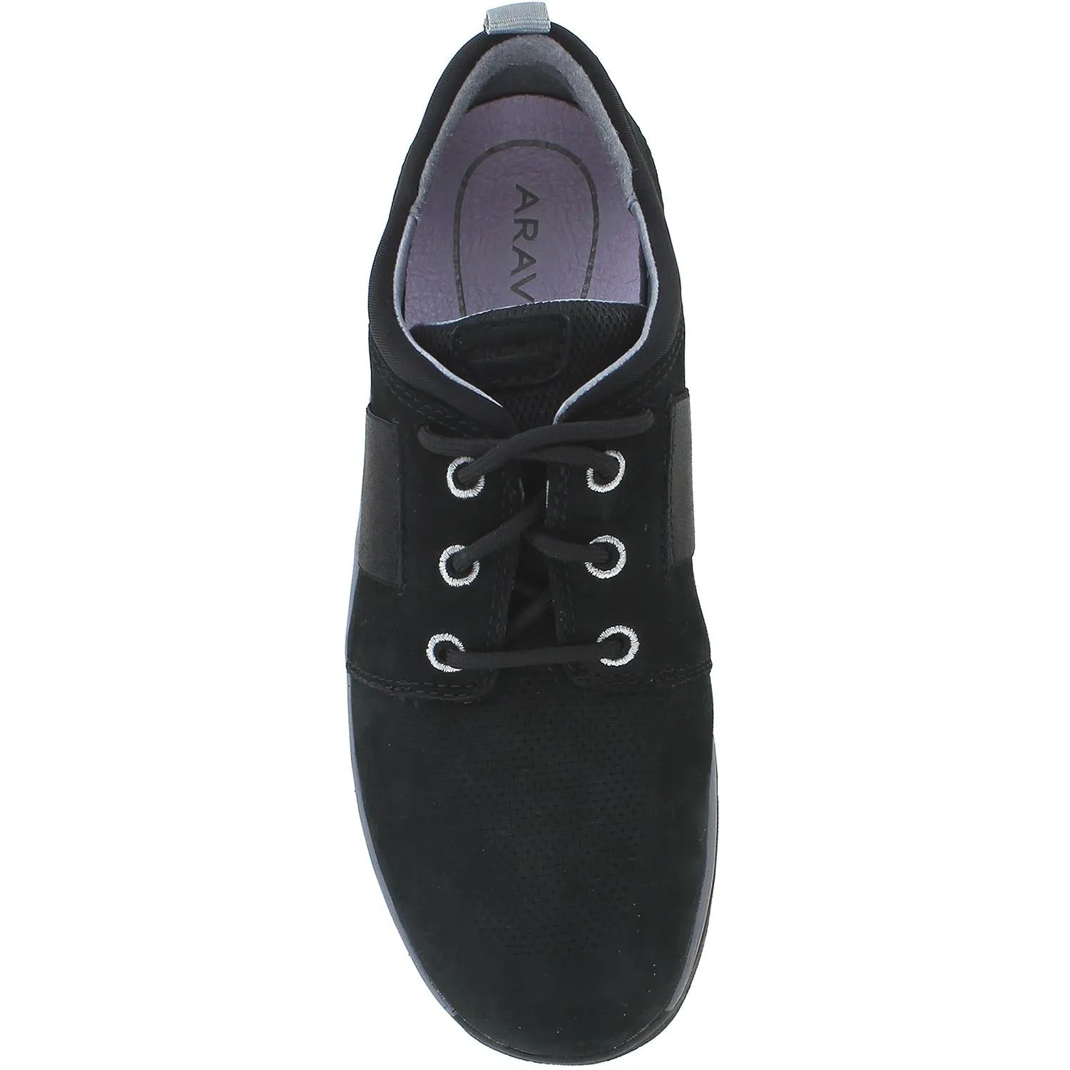 Women's Aravon Pyper Plaintoe Black Nubuck