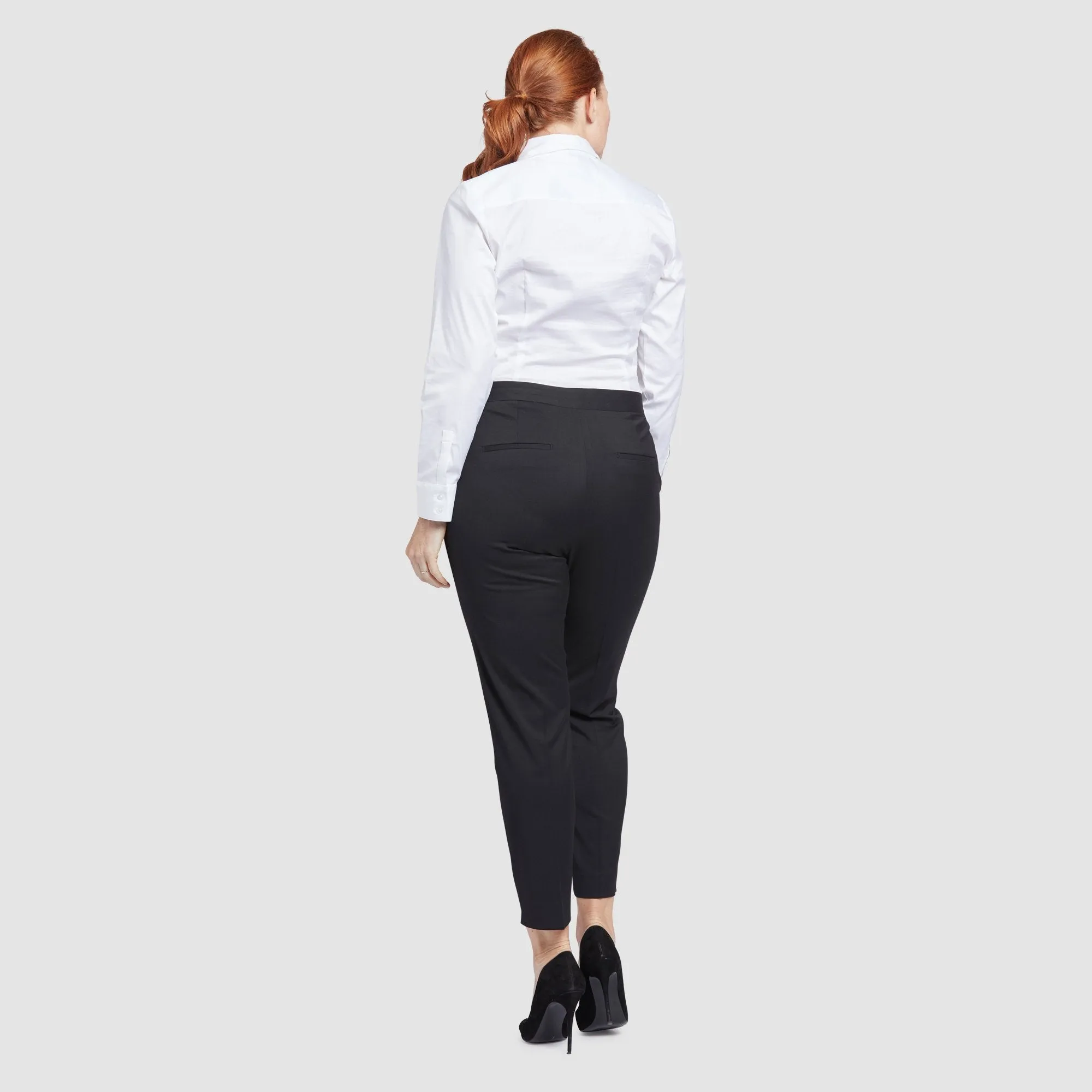 Women's Black Tuxedo Pants