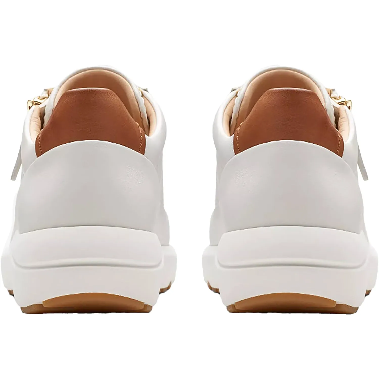 Women's Clarks Tivoli Zip Off White Leather