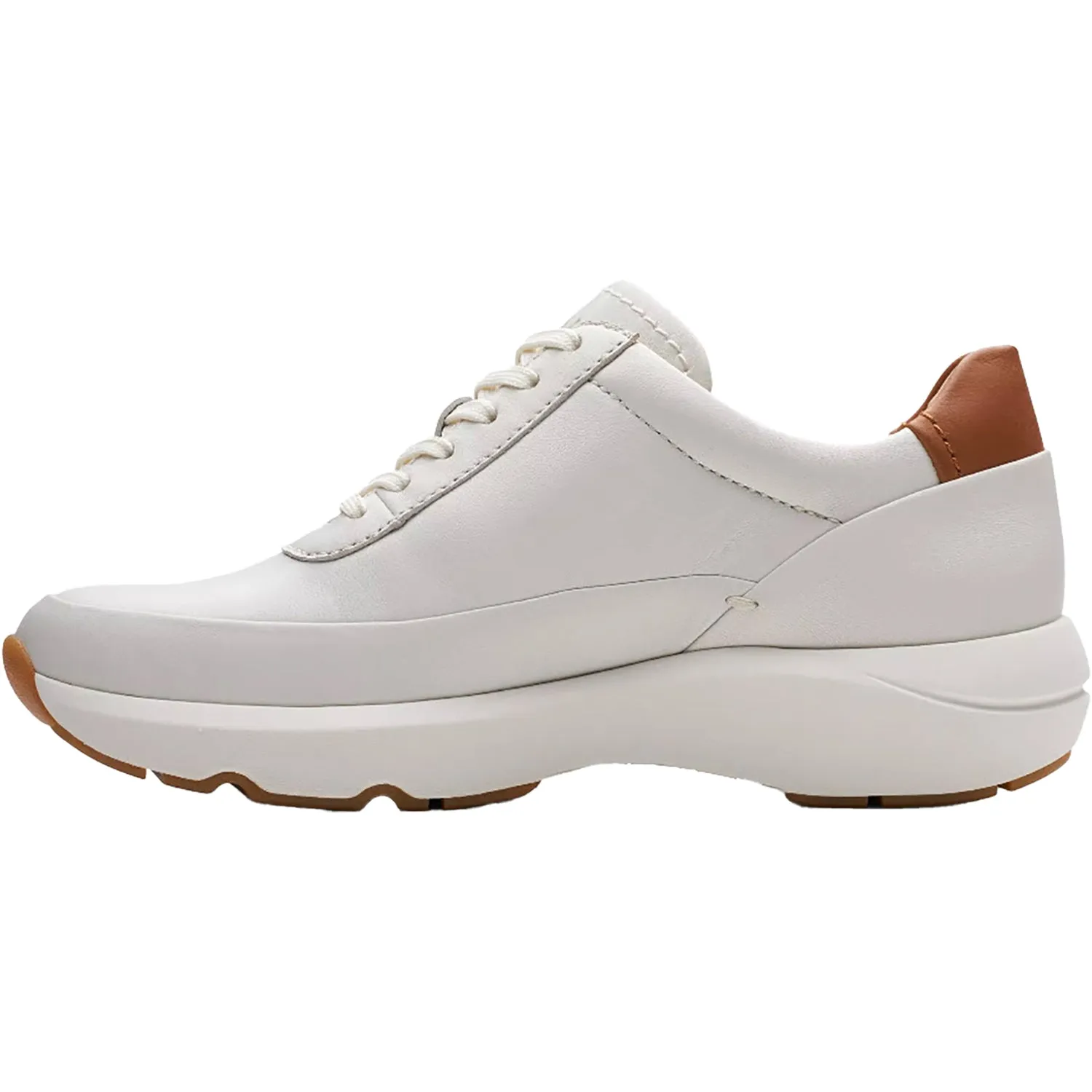 Women's Clarks Tivoli Zip Off White Leather