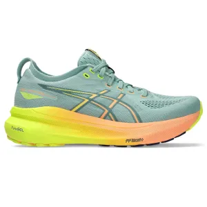 Women's Gel-Kayano 31 Paris Running Shoe - Light Celadon/Safety Yellow - Regular (B)