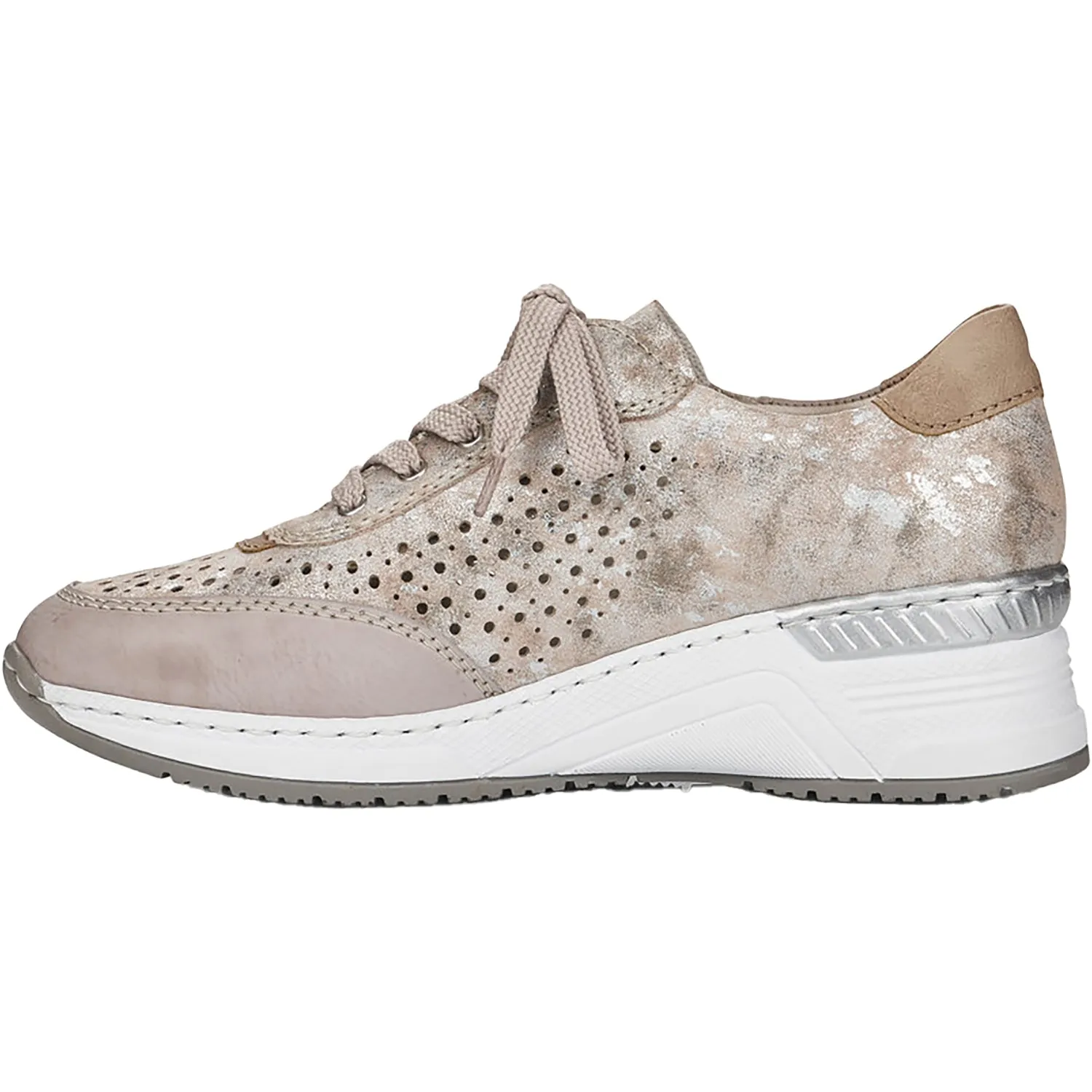 Women's Rieker N4341-60 Kitty 41 Ice/Rose Metallic/Muschel