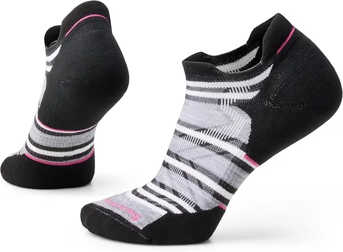 Women's Run Targeted Cushion Stripe Low Ankle Socks