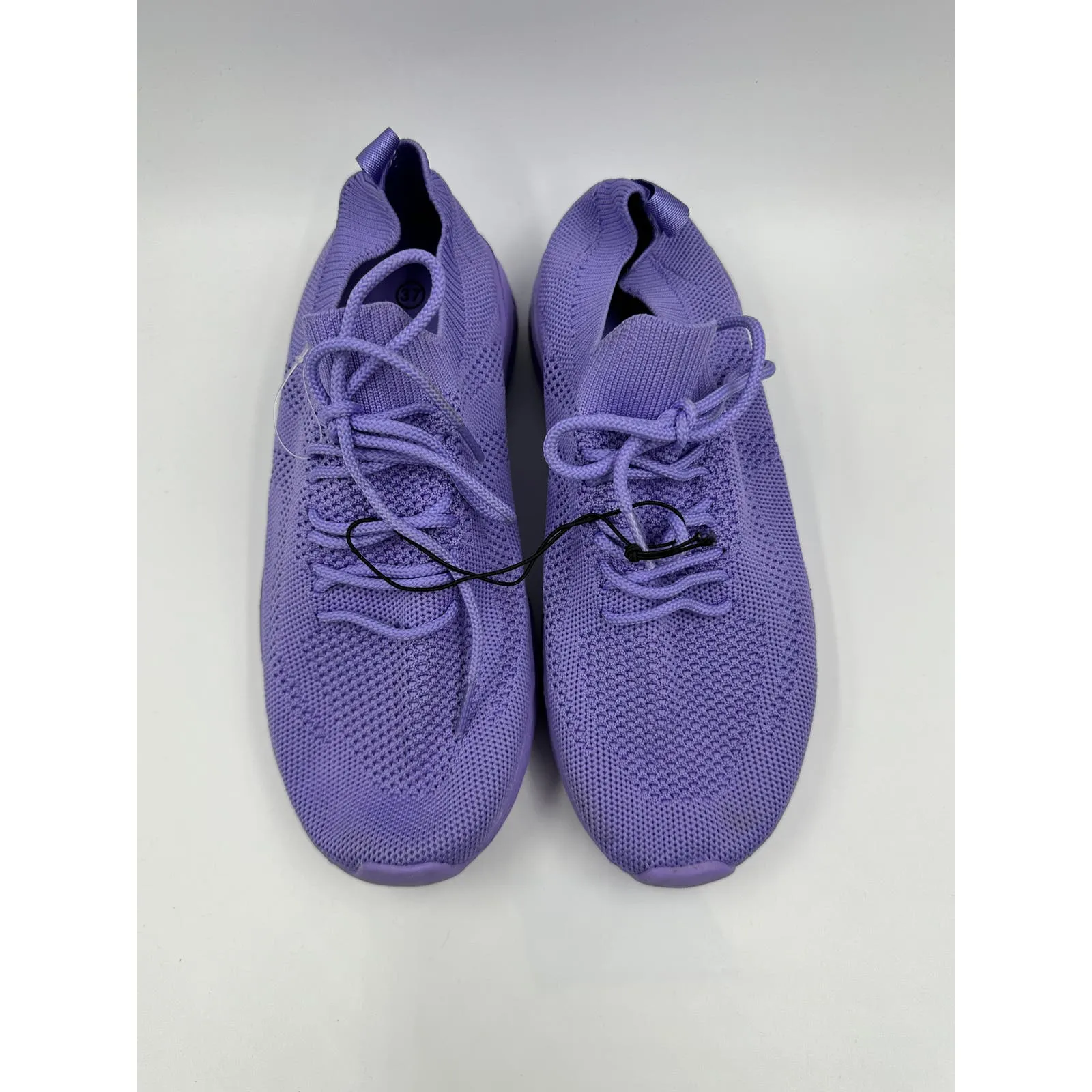 Women's Size 7, Purple Slip-on Knit Sneaker Perfect for Running Errands