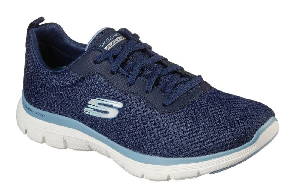 Womens Wide Fit Skechers Flex Appeal 4.0 - 149303 Walking Sneakers