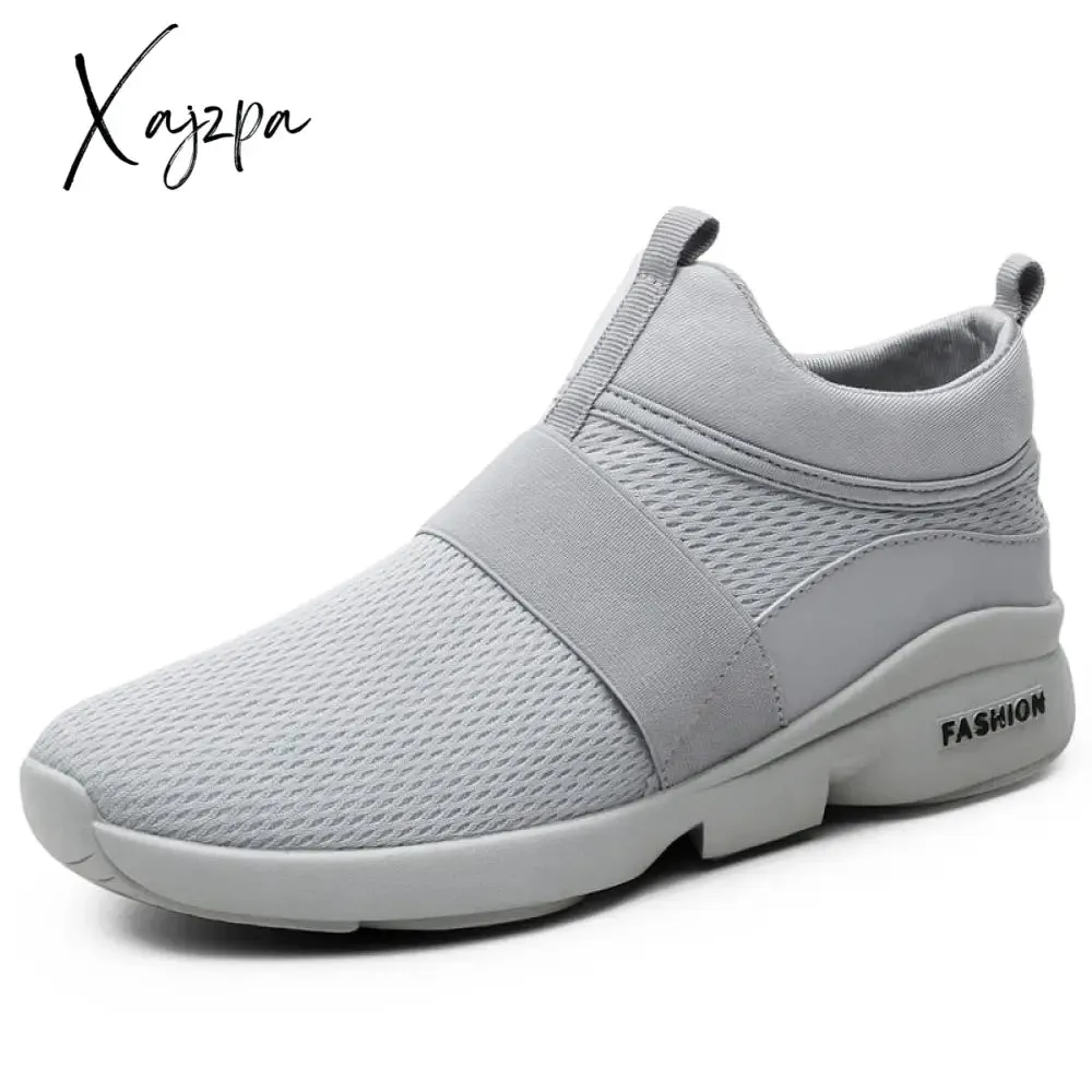 Xajzpa - Men Shoes Sneakers New Loafers Comfortable Fashion Mesh Men Casual Shoes Couple Footwear Lightweight Walking Shoes Size 46