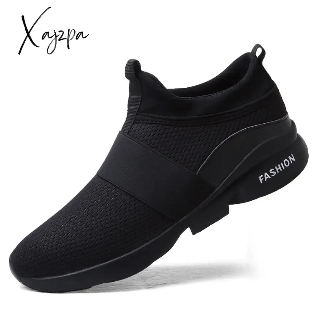 Xajzpa - Men Shoes Sneakers New Loafers Comfortable Fashion Mesh Men Casual Shoes Couple Footwear Lightweight Walking Shoes Size 46