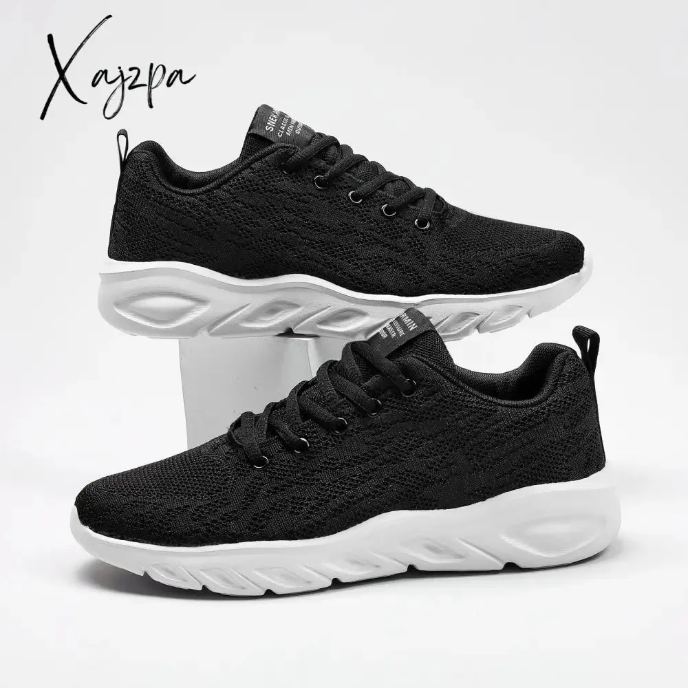 Xajzpa - New Men Casual Shoes Lace up Men Shoes Lightweight Comfortable Breathable Walking Sneakers Tenis Feminino Zapatos