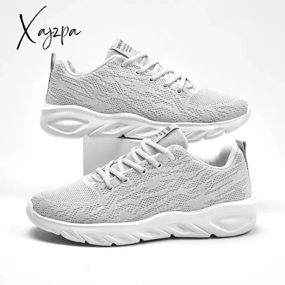 Xajzpa - New Men Casual Shoes Lace up Men Shoes Lightweight Comfortable Breathable Walking Sneakers Tenis Feminino Zapatos