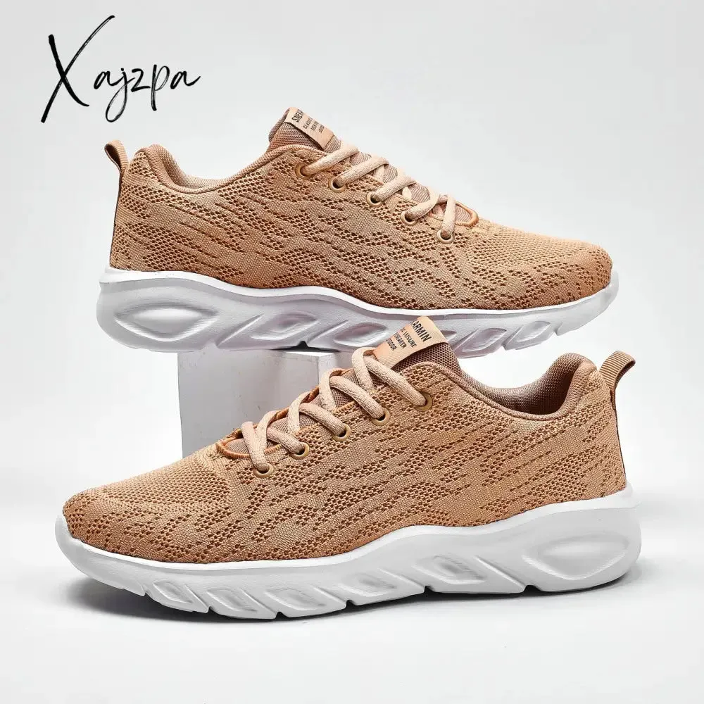 Xajzpa - New Men Casual Shoes Lace up Men Shoes Lightweight Comfortable Breathable Walking Sneakers Tenis Feminino Zapatos