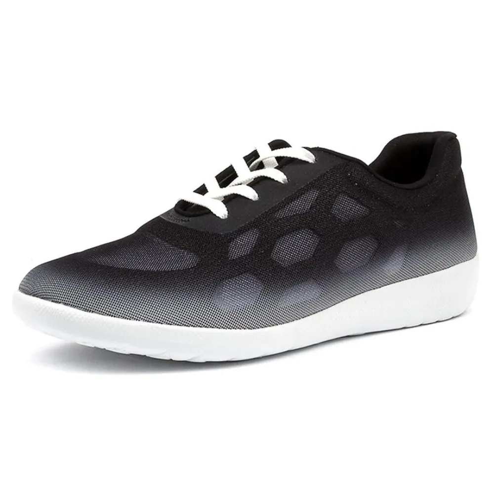 Ziera Umbria Black Ombre/White Sole Textile Sneaker (Women's)